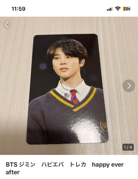 bts jimin happy ever after official photocard