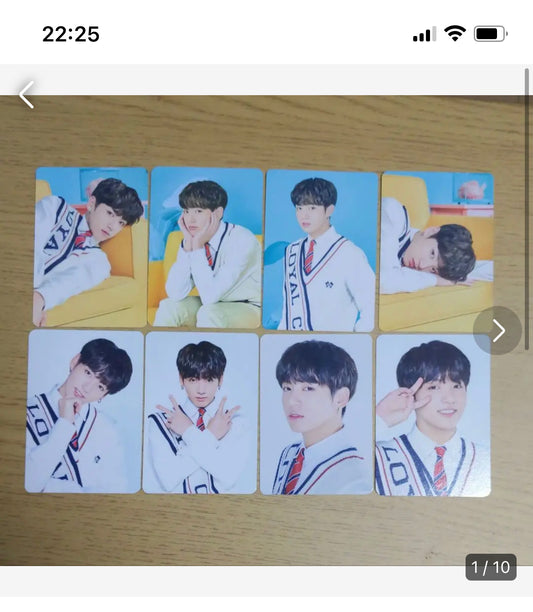bts jungkook official photocard set fedex