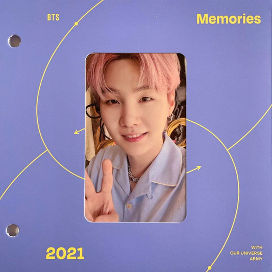 BTS 2021 Memories Blu-ray suga official photo card