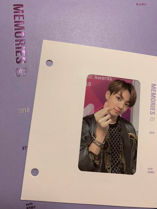 BTS JUNGKOOK Memories 2018 Blu-ray  official photo card 3set fedex