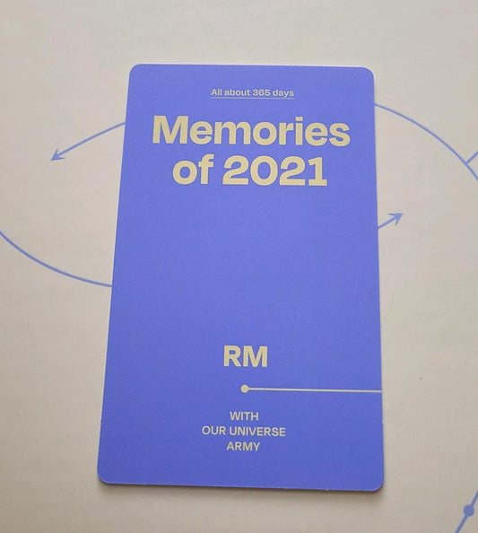 BTS 2021 Memories RＭ official photo card