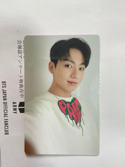 BTS JPFC questionnaire RM JK Official photo card 2set