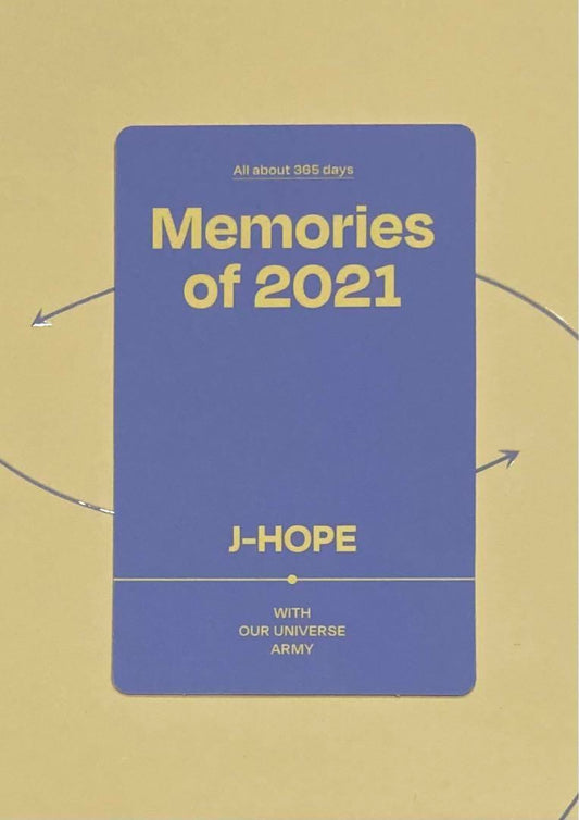 BTS 2021 Memories J-HOPE official photo card